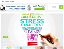 Tablet Screenshot of naturalwaystopanxiety.com